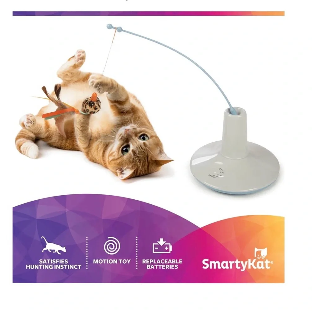 Instincts by Smarty Kat Electronic Motion Cat Toy - Automated, Twirls and Spins!